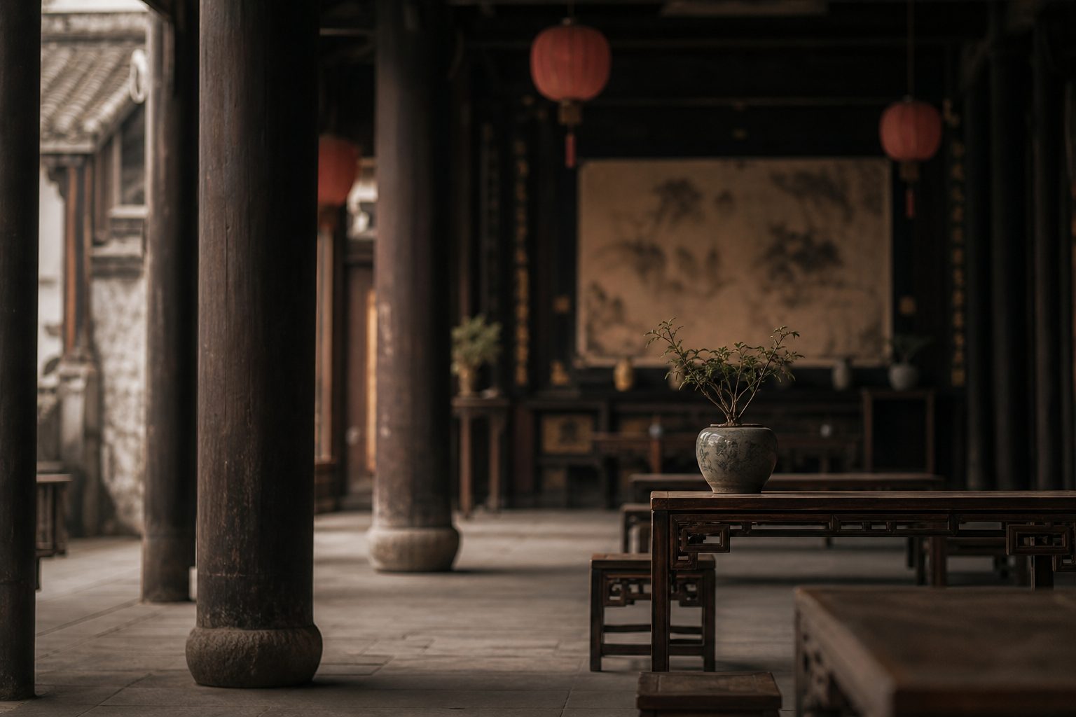 宗祠内景
